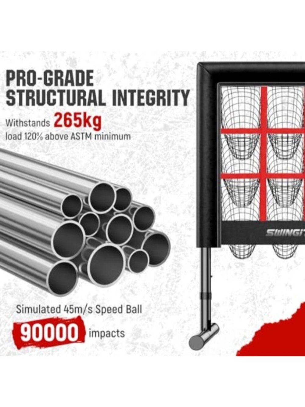 Upgraded 9 Hole Baseball Pitching Net with Strike Zone, Professional 9 Pocket So - Picture 5 of 7